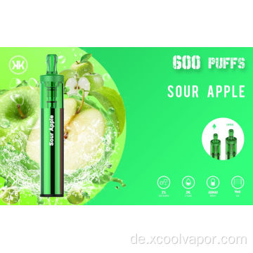 XCOOL Einweg Vape Pen 600 Puffs Elektronische Zigaretten